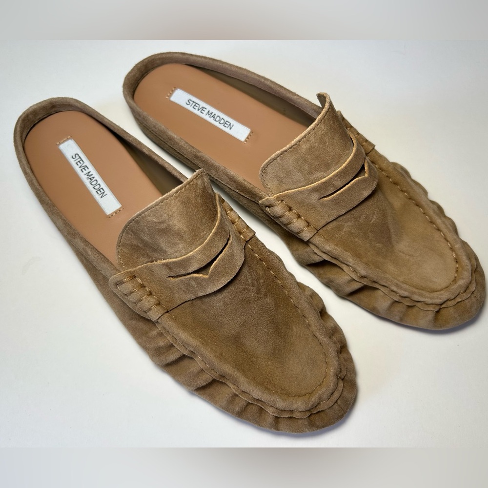 NWT🌷Steve Madden Tan Mule Loafers